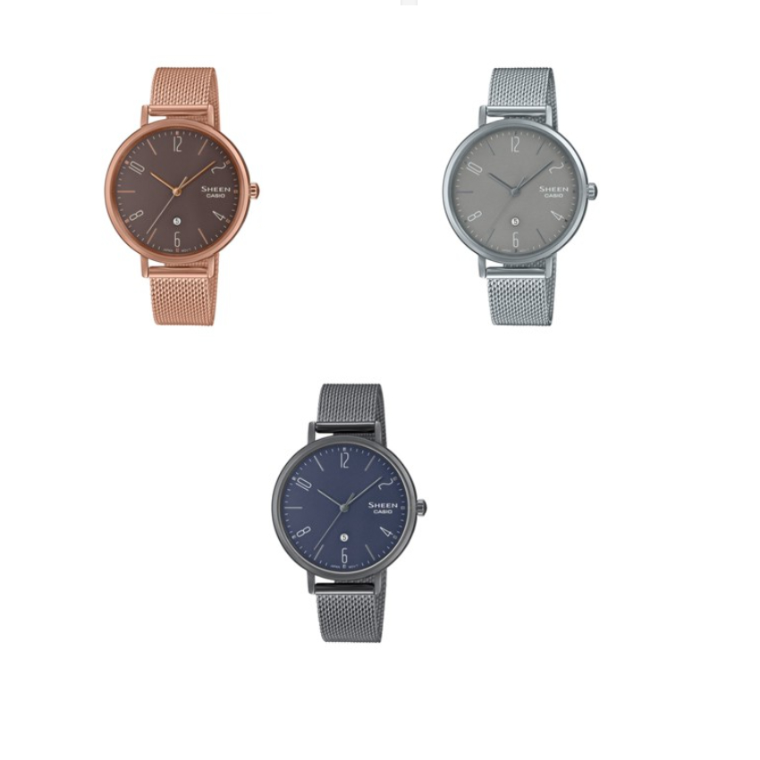 [幸福時刻]CASIO極簡時尚指針款米蘭帶淑女腕錶SHE-4562M-8A SHE-4562PGM-5A