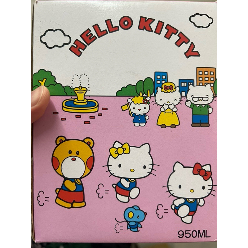 正版雷標 現貨 Hello Kitty 造型小冰桶水壺950ml