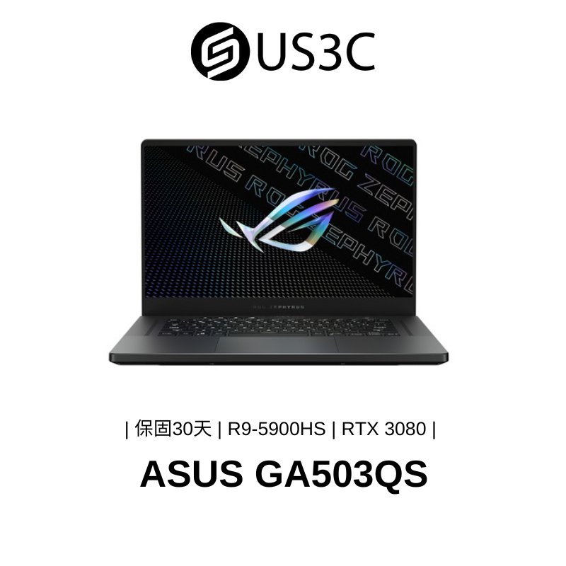ASUS GA503QS 15吋 2K R9-5900HS 16G 512G SSD RTX3080 黑色 二手品