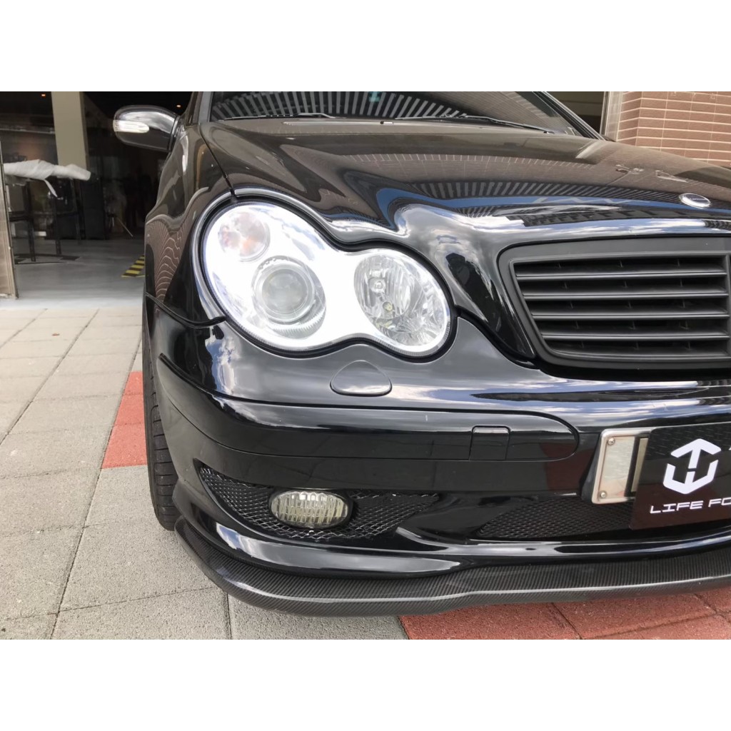 台灣之光 現貨BENZ W203 01 02 03 05 06 07年真正AMG樣式C32晶鑽魚眼頭燈大燈組DEPO製