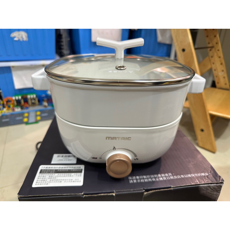 （二手）Matric 日本松木 蒸鮮煎煮三用料理鍋 MG-EH3008S 電火鍋