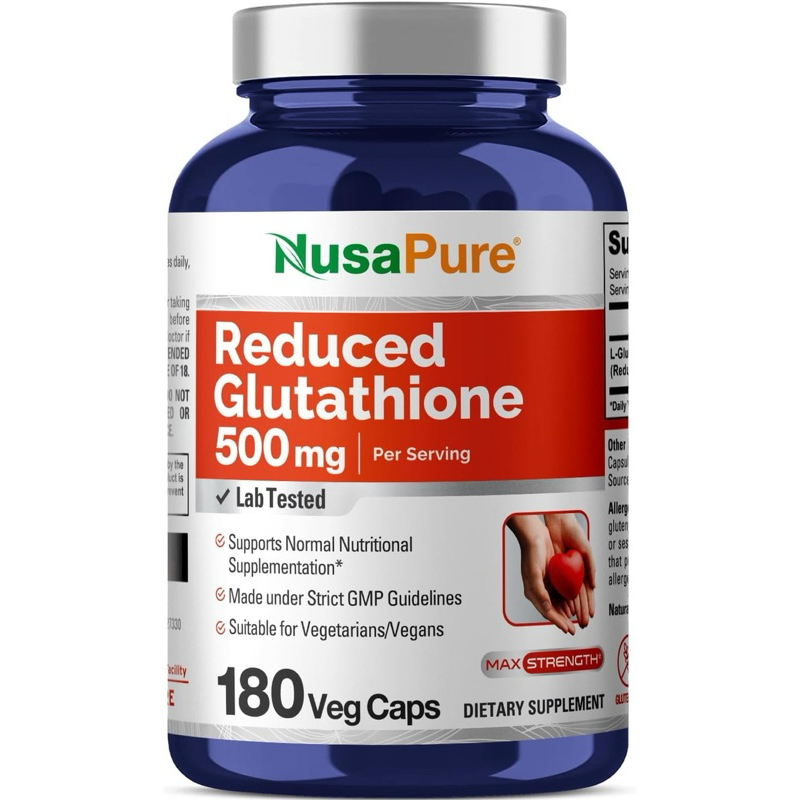 『美國原裝預購』 NusaPure 還原型Glutathione GSH 優質穀胱甘肽 180粒 100%美國原裝進口