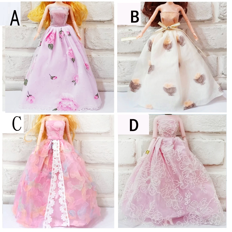[靚妞兒小舖]半包 娃娃禮服換裝芭比娃娃衣服11寸30cm娃娃裙子換裝娃娃衣服時裝娃娃婚纱 30cm娃娃可穿芭比娃娃禮服