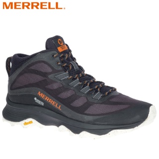 【MERRELL 美國】男 MOAB SPEED MID G/T健行運動鞋 黑/橘 ML135409 登山鞋 防水 戶外