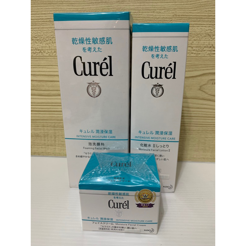 Cure’l 珂潤 潤浸保濕洗顏慕斯/保濕化妝水（輕潤型）/保濕深層乳霜