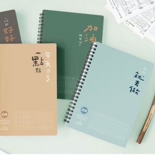 雙線圈18K/25K方格筆記 (CM-1895/2596) 線圈筆記本 活頁筆記 0100/120【久大文具】0188