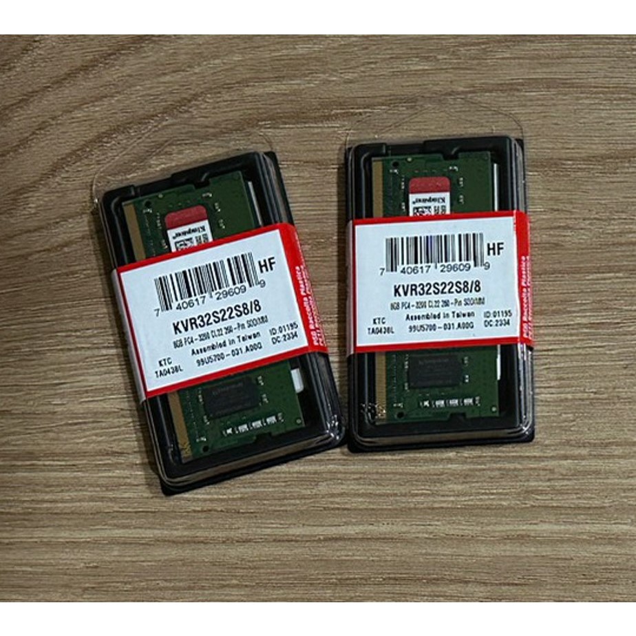 金士頓 8G  DDR4 3200 筆電 記憶體 終保 全新未拆封  只有二隻 8g*2