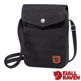 【Fjallraven 小狐狸】旅行側背包 Greenland Pocket/手機袋 證件護照包_黑_23156