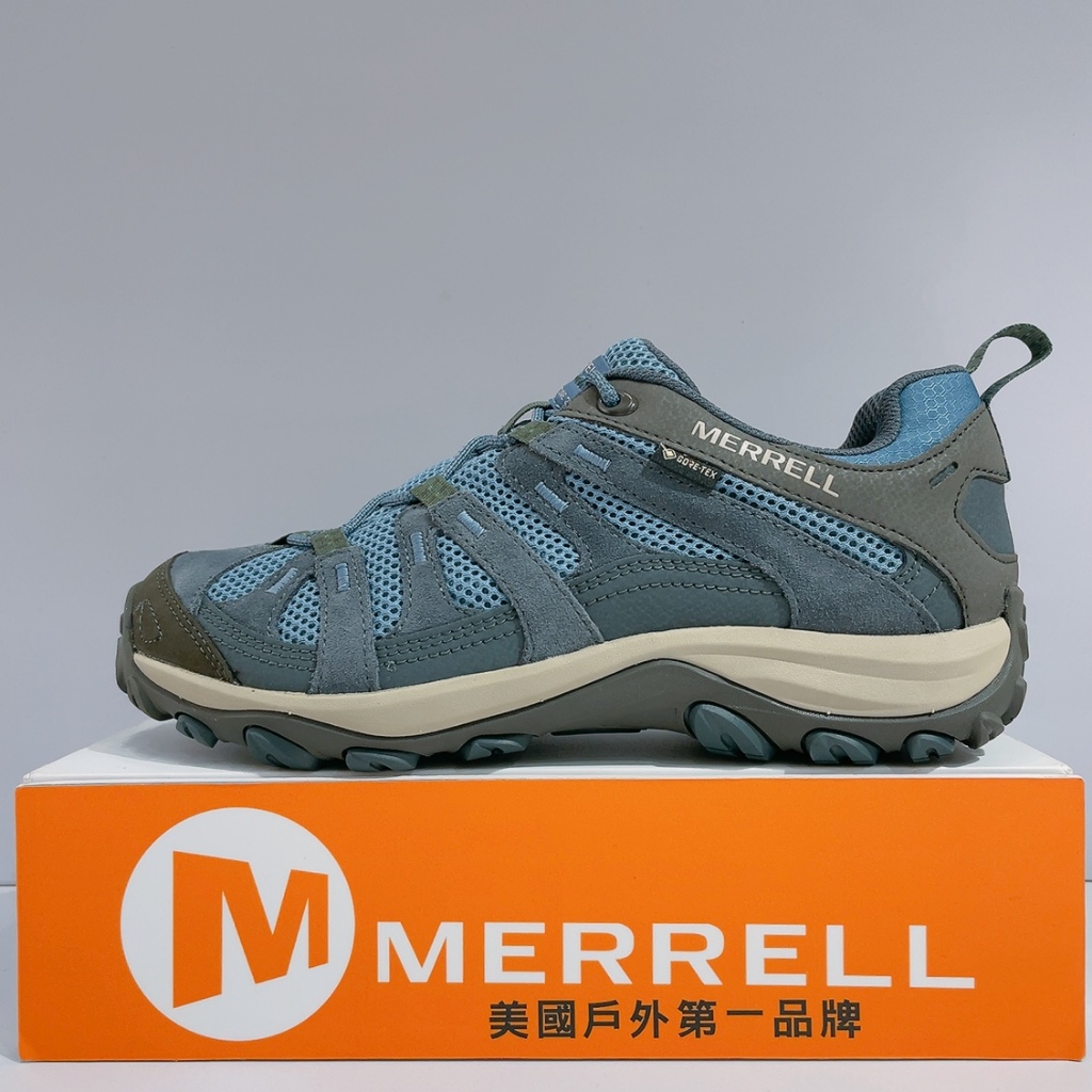 MERRELL Alverstone 2 GORE-TEX 男生 藍色 防水 低筒 健走鞋 登山鞋 ML037609