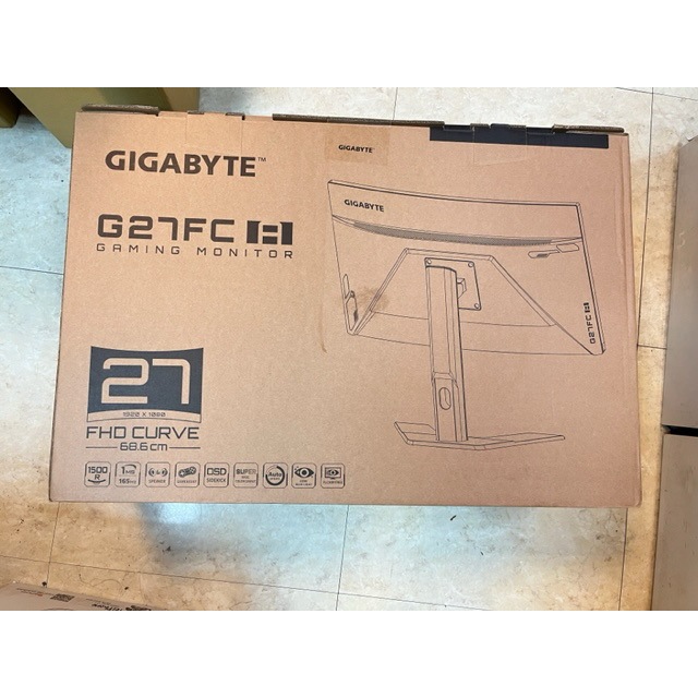 中獎品全新未拆封技嘉 G27FC A 27型 165Hz 1ms 曲面電競螢幕(27型/165Hz/1ms只要5490元