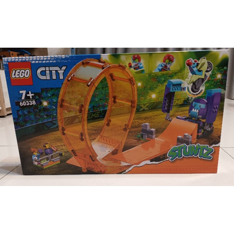 LEGO CITY (高雄面交$1200)樂高60338 衝撞黑猩猩環形跑道