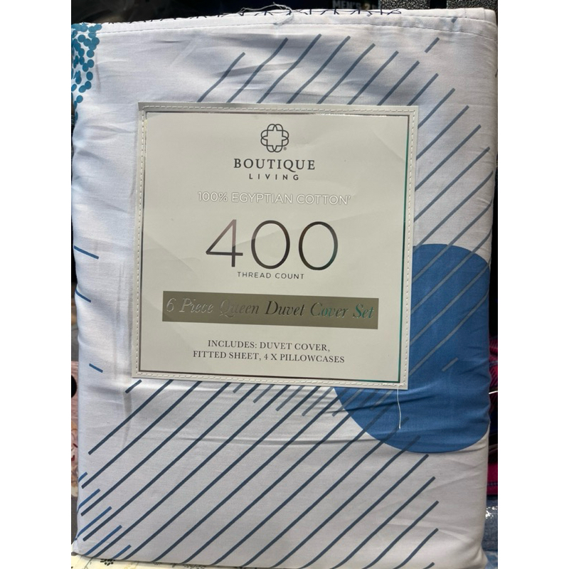 💗七小福💗 Boutique Living 400織純埃及棉床包6件組 雙人尺寸（141631）