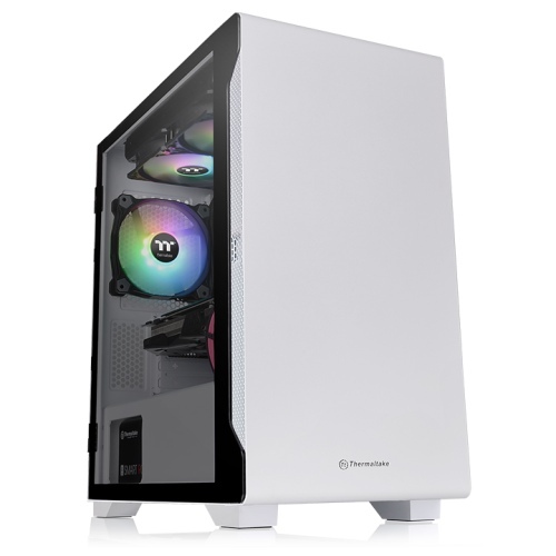 Thermaltake 曜越 S100 TG Snow Edition 小型強化玻璃機殼 M-ATX 白色 機殼