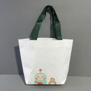 86號店~韓國品牌 雙面防水材質 大容量 可愛卡通圖案 環保購物袋手提袋收納袋 買菜包 如圖色