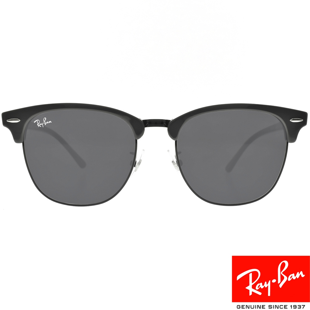 RayBan雷朋 太陽眼鏡 RB3016F 1367B1-55mm Clubmaster眉框 - 金橘眼鏡