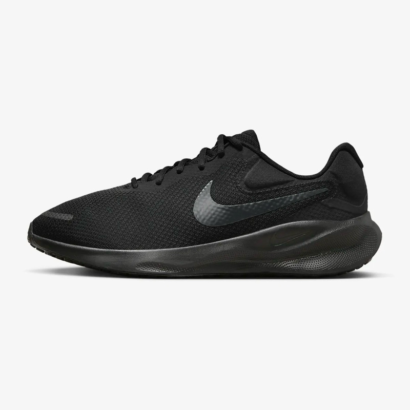 【EDI'S】4E 寬楦 NIKE REVOLUTION 7 輕量 大腳 慢跑鞋 全黑 黑魂 FB8501-001