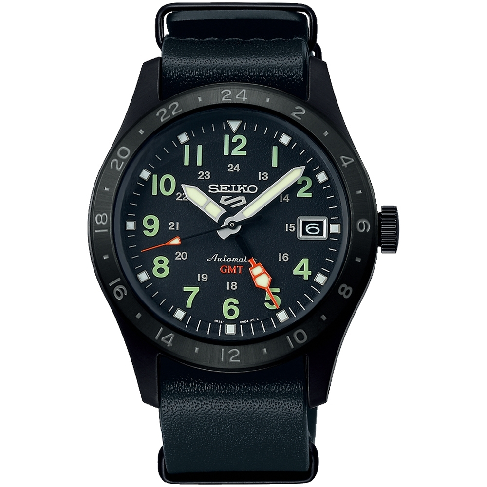 SEIKO 5 Sports 精工 GMT機械腕錶 SSK025K1/4R34-00C0C