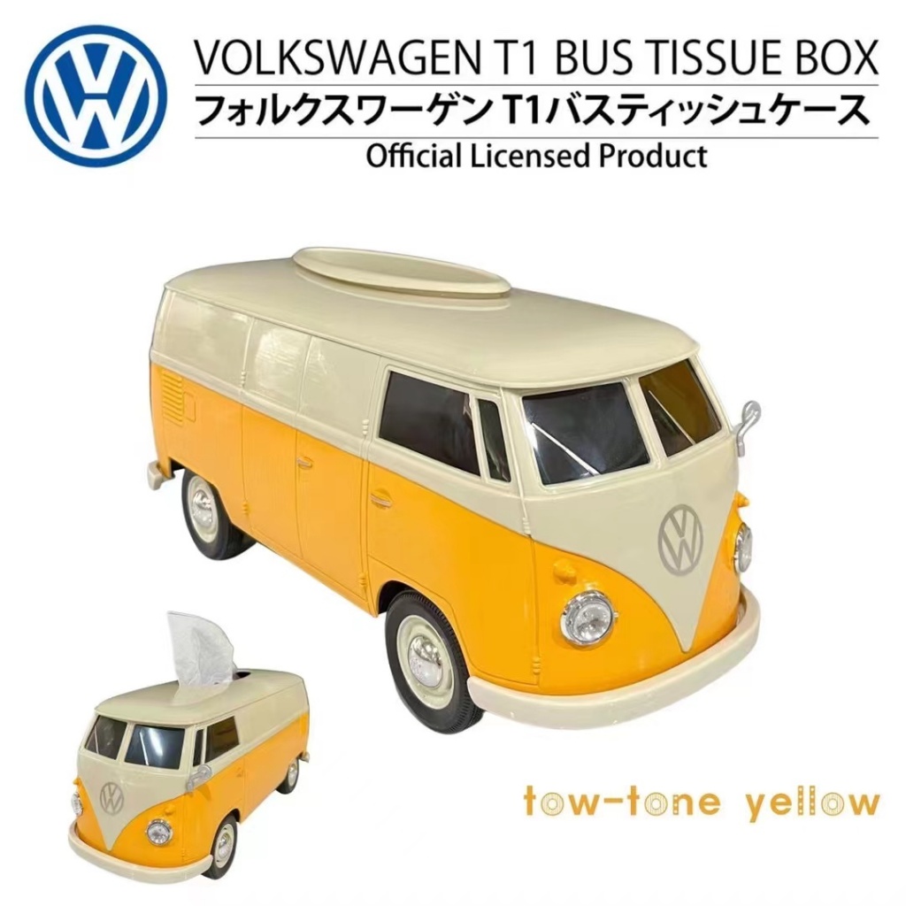 正版 Volkswagen 授權 復古 巴士 面紙盒 1963 T1 麵包車 露營車 筆筒 福斯 紙巾盒 手機收納 花盆