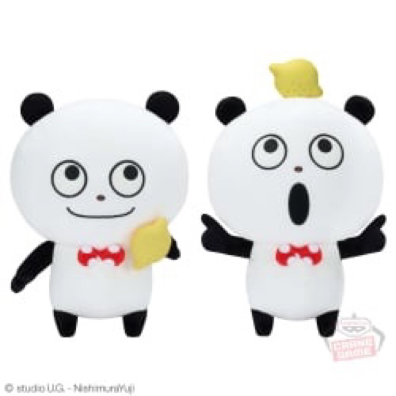 「日本空運景品」日本 正版 西村裕二 貓熊 熊貓 檸檬 頭頂 手拿 娃娃 Nishimura Yuji 絨毛玩偶 好心情