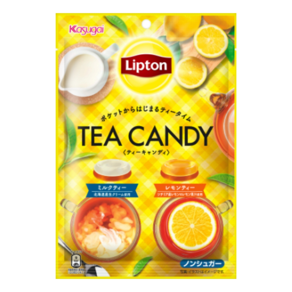 +爆買日本+ 春日井 Lipton 立頓 茶風味糖 62g 立頓奶茶/立頓檸檬茶 KASUGAI 雙味糖 婚禮糖果 硬糖