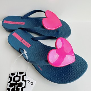 🔥*Ipanema*小朋友巴西拖鞋(原色愛心飾 LOVE 人字夾腳平底拖鞋) 海軍藍 8259820108