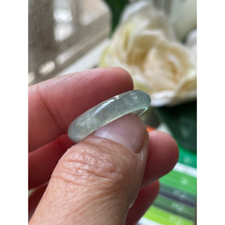內徑18.8，國際戒圍15.5，no386，玉到愛，玻璃種白翡晴水翡翠戒指（戒圈），起鋼光，完美無紋，保證緬甸玉A貨翡翠
