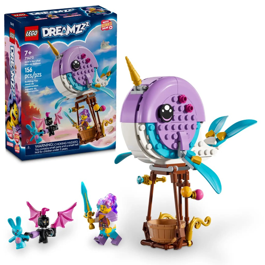 【台中宏富玩具】樂高積木 LEGO DREAMZzz系列  71472 伊茲的獨角鯨熱氣球