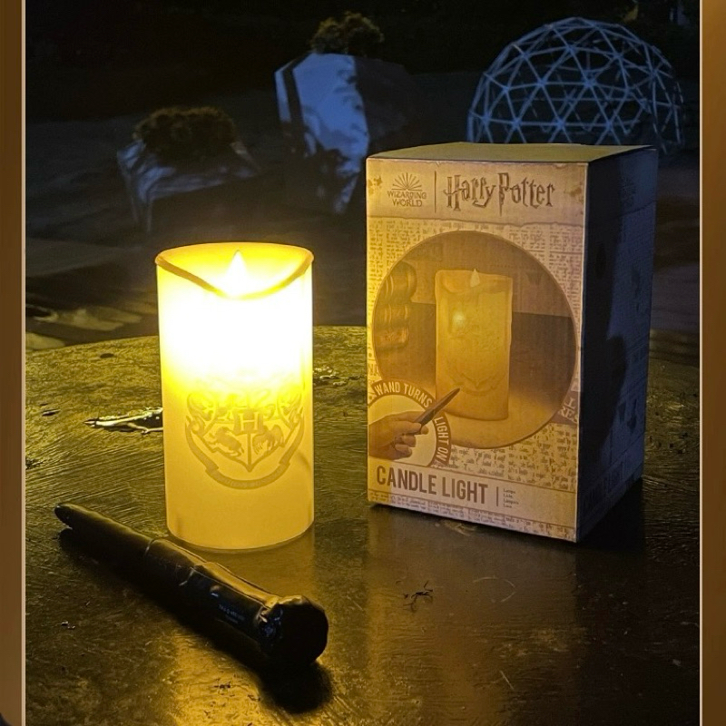 Harry Potter 哈利波特蠟燭小夜燈 台燈擺件 魔杖 可遙控燈玩具