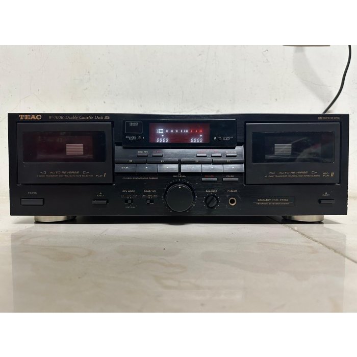 TEAC W700R 雙自動換面 杜比 HX PRO 自動迴帶 卡式錄音座 錄音帶 TAPE 品項還不錯