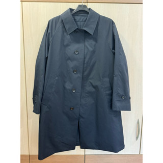 二手 uniqlo男生 深藍色風衣外套