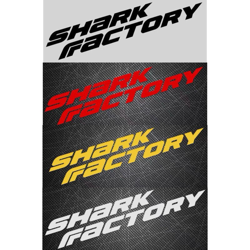 SHARK FACTORY車貼 鯊魚工廠 翻玩 貼紙 鯊魚貼紙 車貼 車身彩貼 彩貼 惡搞 鯊魚工廠貼紙