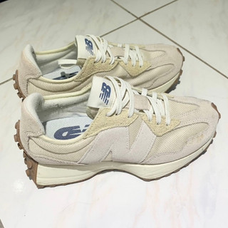 【New Balance】二手鞋 New Balance 327 燕麥奶 杏色 復古 大N
