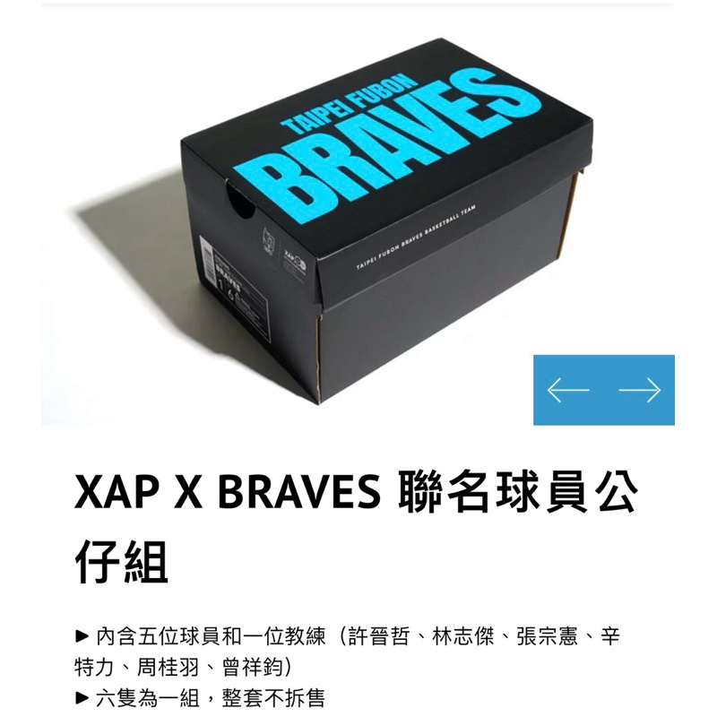 勇士XAP X BRAVES聯名球員公仔林志傑周桂羽許總許晉哲曾祥鈞此乃示意圖出貨之公仔不含簽名