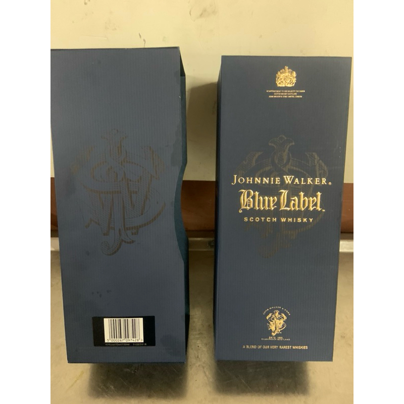 藍牌威士忌 收藏限量750ml空盒子 無酒瓶 Johnnie Walker Blue Label（珍藏擺飾品）