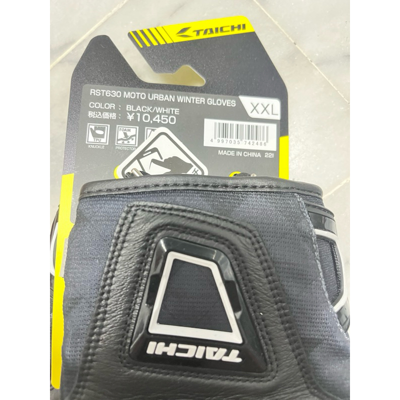 全新-TAICHI RST630 MOTO URBAN WINTER GLOVE_黑 XXL