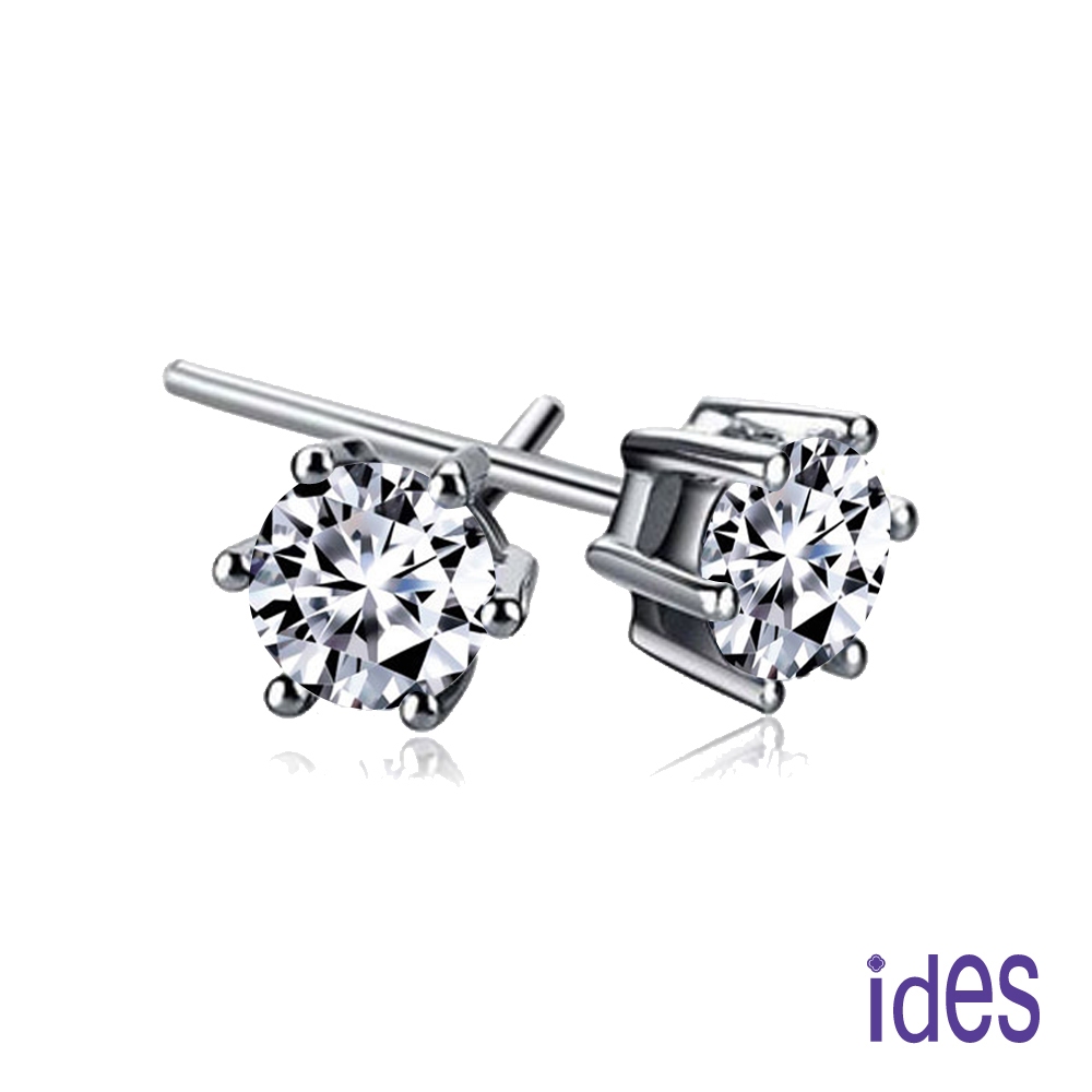 ides愛蒂思鑽石 GIA 60分D/VS1八心八箭完美車工鑽石耳環/六爪（一邊30分）