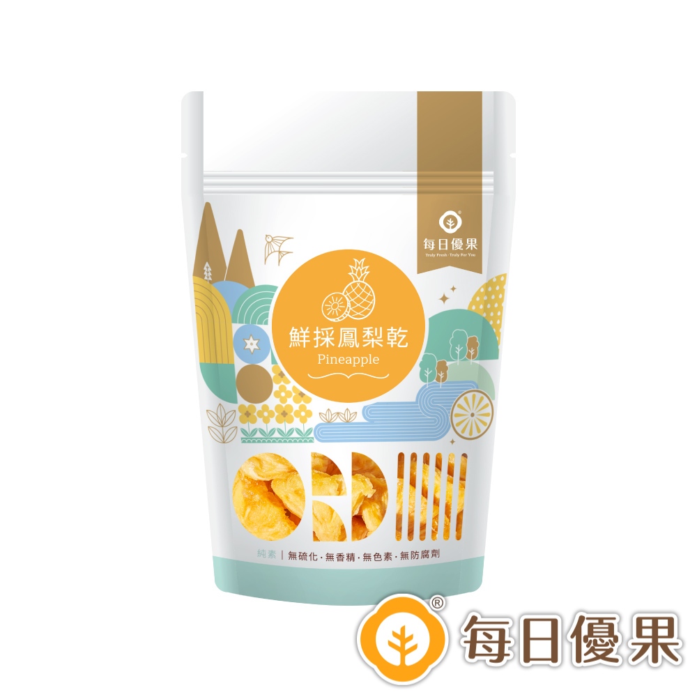 每日優果 鮮採鳳梨乾隨手包100G