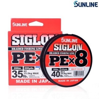 日本8股 PE線 SUNLINE SIGLON PE X8 8編 釣線 彩色 PE 五色線150米 200米 300米
