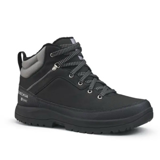 迪卡儂 男款 -11°C 中筒保暖雪地健行鞋 黑色 43碼