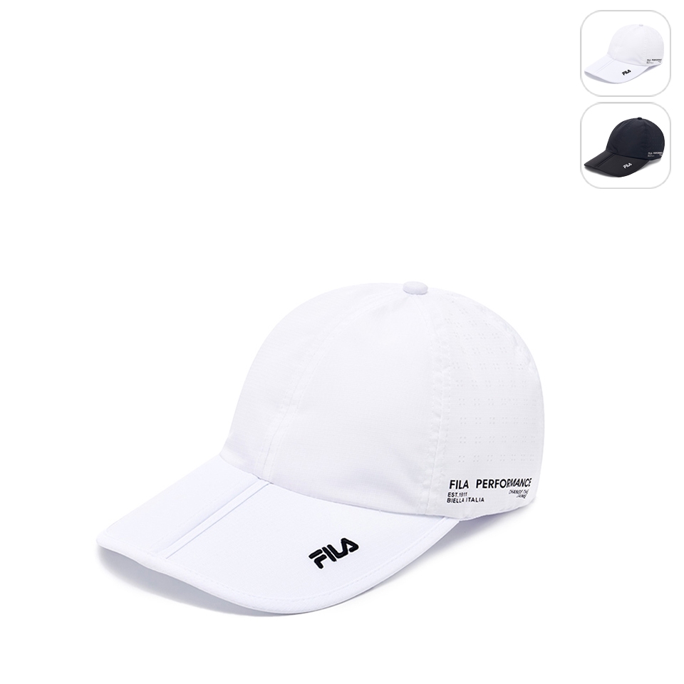 【FILA】運動折帽-白色 HTX-5003-WT