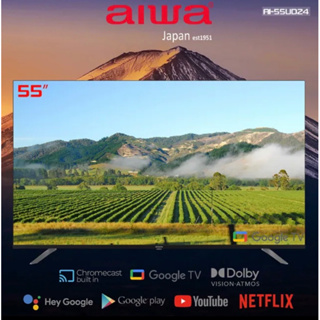 AIWA 愛華 55吋4K HDR Google TV 智慧聯網液晶顯示器(AI-55UD24)