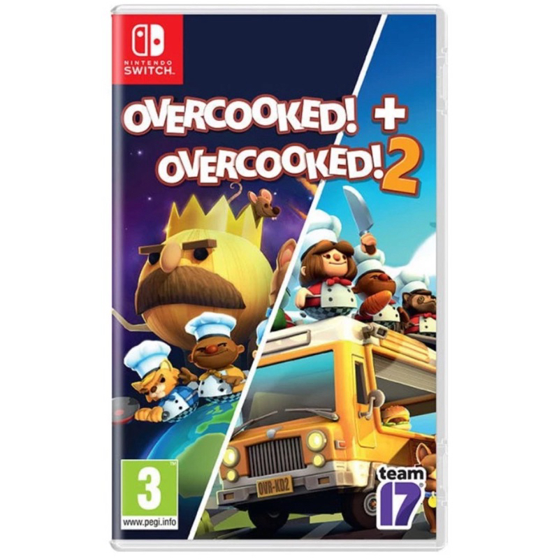 二手/ NS Switch 煮過頭1+2 合輯 中文版 overcooked 1+2