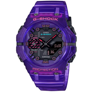 CASIO 卡西歐 G-SHOCK 200米防水 科幻宇宙雙顯腕錶 46mm / GA-B001CBRS-6A