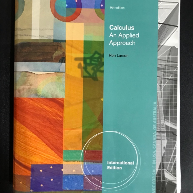 Calculus an applied approach - Ron Larson (9th Edition)