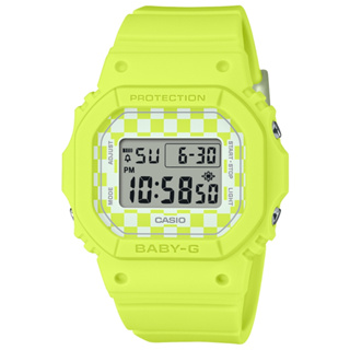 CASIO 卡西歐 BABY-G 滑板潮流 格子旗電子腕錶 新年禮物 42.1*37.9mm / BGD-565GS-9