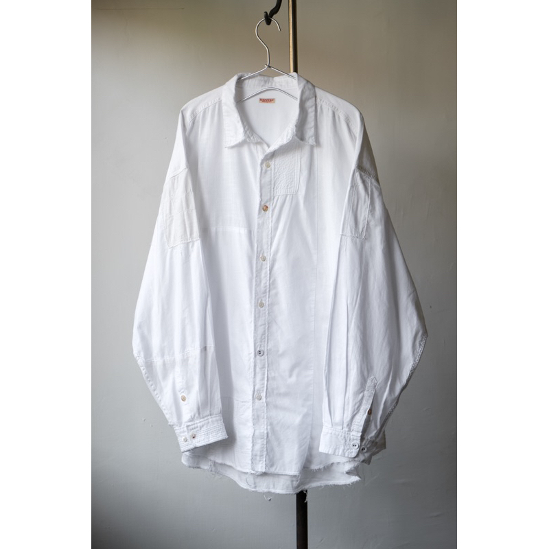 Kapital Cotton/Linen Patchwork Kathmandu Shirt 平田和宏 棉質亞麻拼布襯衫