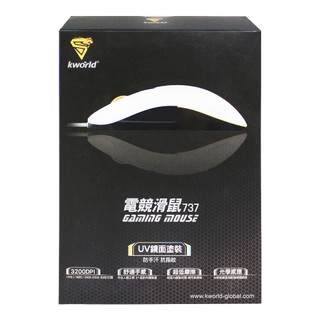 Kworld 廣寰 電競有線滑鼠 737 UV鏡面塗裝