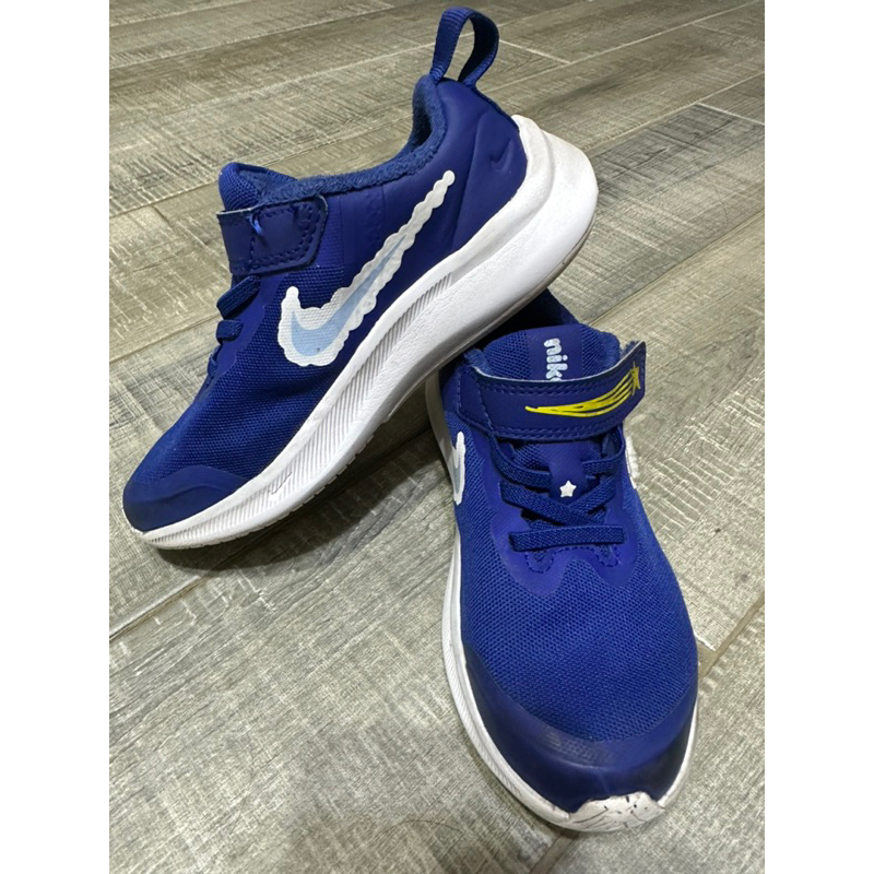 &lt;二手童鞋&gt;Nike Star Runner 雲朵 勾勾 魔鬼氈 運動鞋 尺寸US#13(19cm)DD0750-400