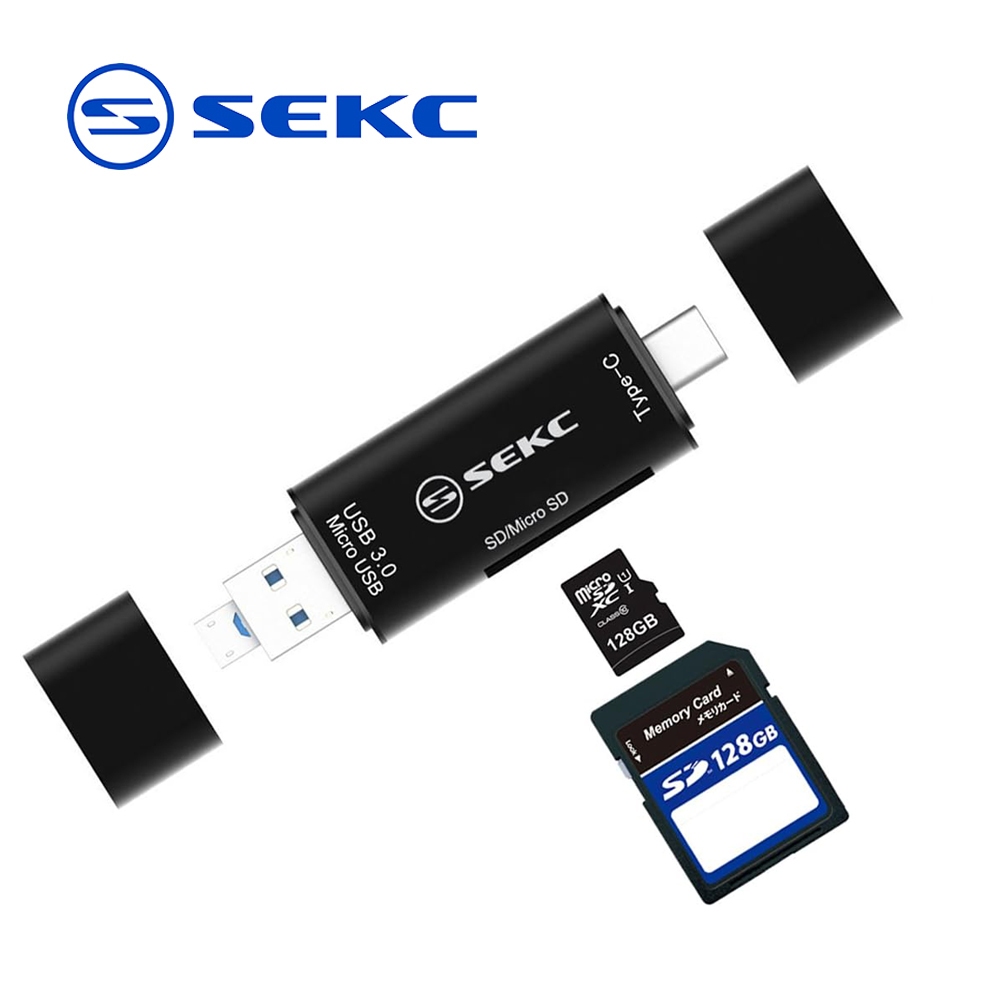 SEKC Type-C USB3.0 Micro USB讀卡機 STC-CR31