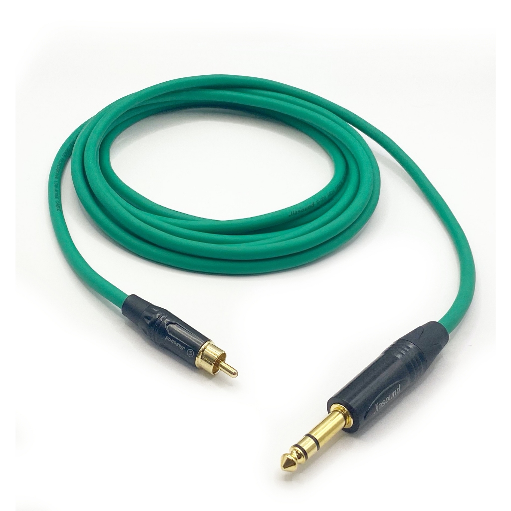 免運 TRS-RCA  綠色 多色可選 台製 含發票 麥克風線 XLR 非平衡線 MIC 麥線 監聽線 音樂線材